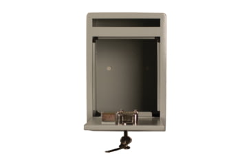 Image of Tracker Safe Steel Deposit Safe w/Key Lock, 12in, Grey, DS120810-K
