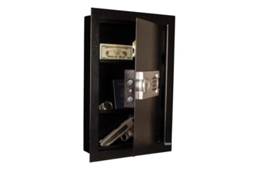 Image of Tracker Safe Steel Wall Safe w/E-Lock, Black, WS211404-E