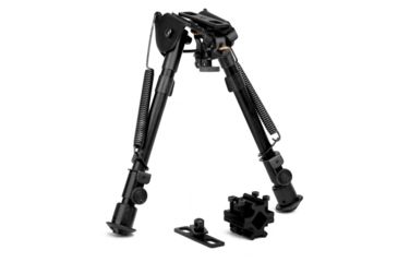 Image of Trinity Force Tactical Full-Size Adj. Height Bipod, Black, Shrink Self-Motion, Tilt Feature, B ZSJJ88TA