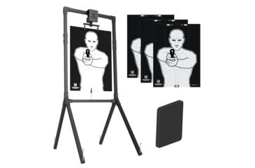 Image of Triumph Systems Pivotal Trainer w/Steel Protective Plate, 3 Threat/No Threat Targets, Black, 0090-30-008-KIT2