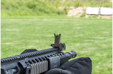 Image of Troy Top Mounted Deployable Front Sight, Front Tactical w/M4 Style Housing, Flat Dark Earth, SSIG-FBS-FMFT-00