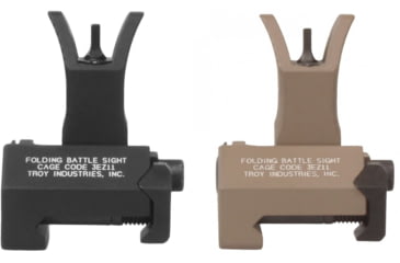 Image of Troy Folding Front Battle Sight, Black, Flat Dark Earth