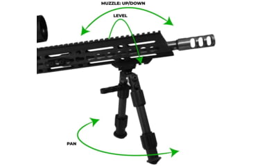 Image of TruGlo Tac Pod Carbon Pro Bipod, Sling Stud Mount, 9-13, Black, TG-TG8906L