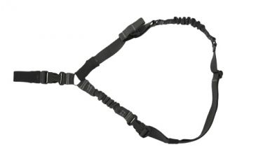 Image of TUFF Products 2-Point Sling w/ Quick Adj. Tab and Dual Bungee Construction, Black Nylon 4002Q-NY