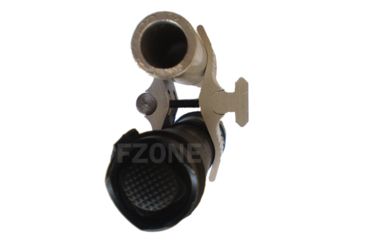 Image of Tuff Zone Barrel Clamp Mount 0.7-1in w/ Side Rail - 4 Slots, Hard Andonized, TZ-M1B5