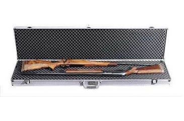 Image of TZ-Case Pro Tech Double Rifle, Shotgun case With Wheels, 53x15x4.25, Silver TZ0053SD