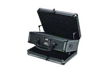 Image of T.Z. Case Ironite Series Alumitech Diamond Plate Black Finish Pistol Case 12.5x9x6, Black TZ0012DPI
