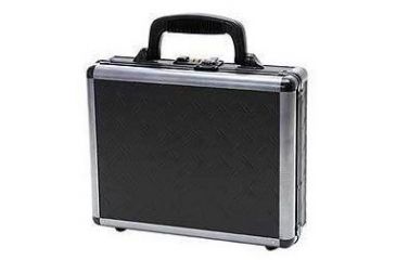 Image of USED TZ Case Ironite Alumitech Diamond Plate Single Pistol Case 11.5x9x3.25in, Black TZ0011DPI, EDEMO1