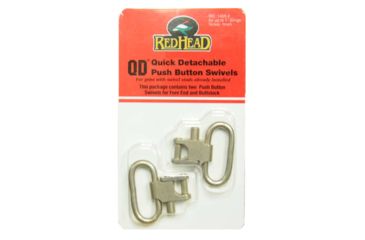 Image of Uncle Mike's Red Head Quick Detach 1 inch Swivels, 2 pack, Nickel UNCRH14052