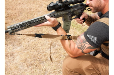 Image of United States Tactical D2 - 2-Point Open Ended Rapid Fit Sling, 1.25in, Coyote, UST-SLD00202OE