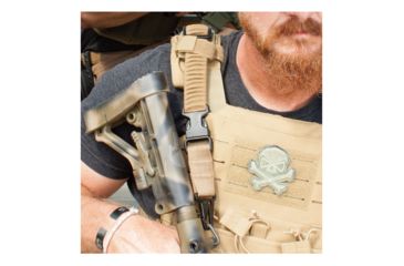 Image of United States Tactical M2 MOLLE Shock Webbing Sling, QD, Coyote, One Size, UST-SLM00202QD