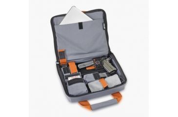 Image of INCOG Tablet/Gun Case, Grey/Rust, 13.5inx12inx2.5in