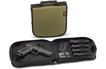 Image of US PeaceKeeper P26208 Handgun Case Black Holds 1 Handgun Polyester, P26208