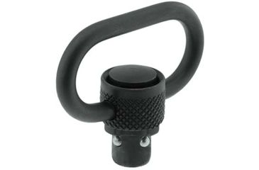 Image of Leapers UTG Pro Heavy Duty QD Sling Swivel, 1.4in Loop, Steel, Black, Small, TL-QDSW38