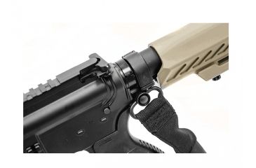 Image of UTG Pro Next Gen. Single Point Bungee Gun Sling, QD Swivel, Black PVC-GB507B