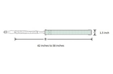 Image of UTG Pro Next Gen. Single Point Bungee Gun Sling, QD Swivel, Black PVC-GB507B