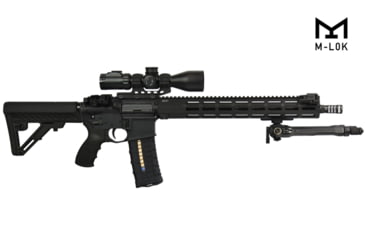 Image of UTG Pro UTG PRO TBNR Bipod, 8.5 in-11 in Center Height, M-LOK, Black, TLUBP01M