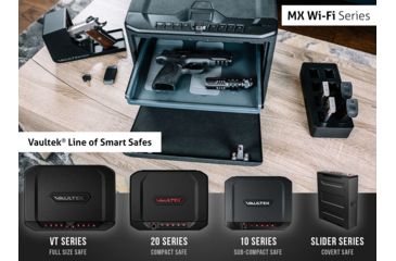 Image of Vaultek Safe NMXi Large Capacity Wi-Fi Rugged Biometric Smart Safe, Black, NMXi-BK