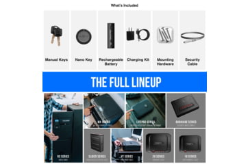 Image of Vaultek Safe NVTi Full Size Rugged WiFi and Biometric Smart Safe, Black, NVTi-BK