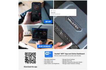 Image of Vaultek Safe NVTi Full Size Rugged WiFi and Biometric Smart Safe, Black, NVTi-BK