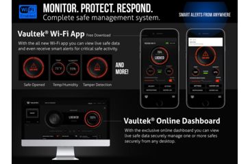 Image of Vaultek Safe RS500i Biometric Smart Rifle Safe, Black, RS500i-BK