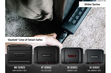 Image of Vaultek Safe SL20 Slider Bluetooth Pistol Vault, Black, SL20-BK