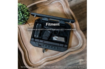 Image of Vaultek Safe Sub-Compact Biometric Bluetooth 2.0 Smart Safe, 10 Series, Black, VS10i-BK