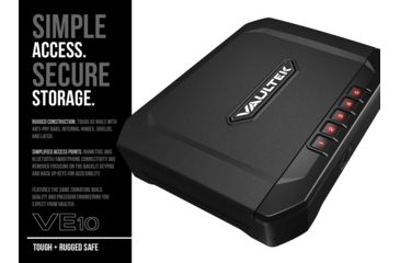Image of Vaultek Safe Essential Series VE10 Safe, Black, VE10-BK