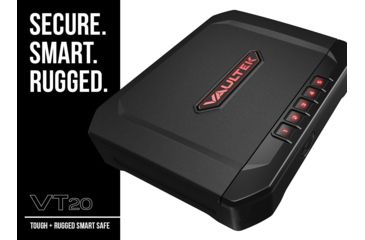 Image of Vaultek Safe VT20 Bluetooth Pistol Vault, Black, VT20-BK