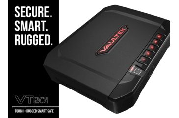 Image of Vaultek Safe VT20i Biometric Bluetooth Pistol Vault, Black, VT20i-BK