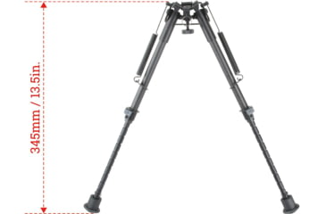 Image of Vector Optics Carbon Fiber Spring Bipod, 9-13.5in, Black, RSCFP-09