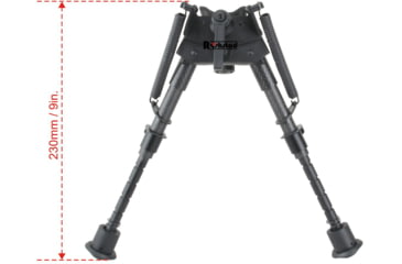 Image of Vector Optics Carbon Fiber Swivel Spring Bipod, 6-9in, Black, RSCFS-06