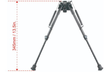 Image of Vector Optics Carbon Fiber Swivel Spring Bipod, 9-13.5in, Black, RSCFS-09