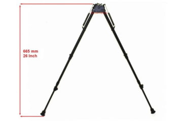 Image of Vector Optics Rokstad Swivels Bipod, 15-26in, Black, SCBPS-06