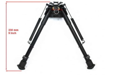 Image of Vector Optics Rokstad Swivels Bipod, 9-13.5in, Black, SCBPS-05