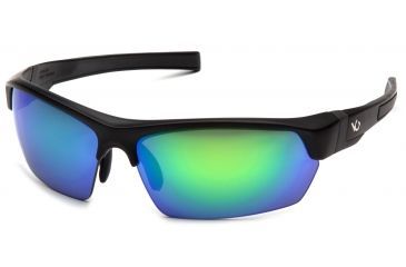 Image of Venture Gear Tensaw Shooting Glasses, Black Frame, Green Mirror Polarized Lens, VGSB331