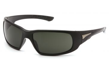 Image of Venture Gear Montello Shooting Glasses, Forest Gray Anti-Fog Lens, Black Frame VGSB622T