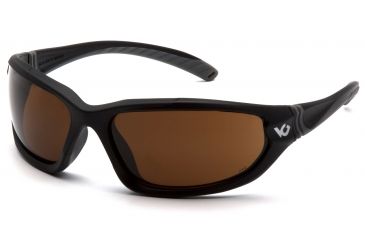 Image of Venture Gear Ocoee Shooting Glasses, Bronze Anti-Fog Lens, Black Frame VGSB118T