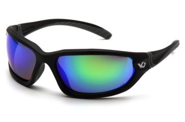 Image of Venture Gear Ocoee Shooting Glasses, Green Mirror Anti-Fog Lens, Black Frame VGSC157T