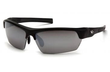 Image of Venture Gear Tensaw Shooting Glasses, Black/Gray Frame, Silver Mirror Anti-Fog Lenses, VGSB370T