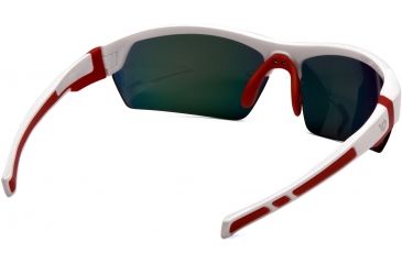 Image of Venture Gear Tensaw Shooting Glasses, White Frame, Sky Red Mirror Polarized Lens, VGSWR351