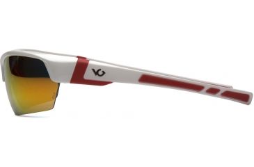 Image of Venture Gear Tensaw Shooting Glasses, White Frame, Sky Red Mirror Polarized Lens, VGSWR351