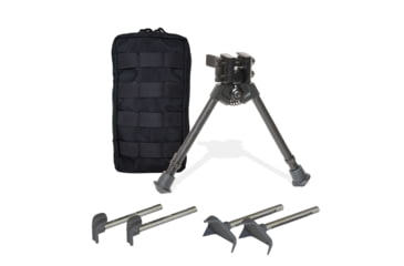 Image of Versa-Pod 300 Series BattlePack Bipod Pan Tilt with Pouch, 9-12in, Black, 360-924