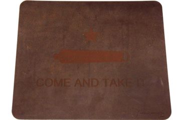 Image of Versacarry Lther Cleaning Mat 13''x11'' ''come And Take It'' Brn