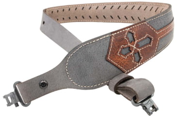 Image of Versacarry Padded Cobra Sling, Arc Angel, Grey Base / Vintage Tan Patch, Grey, COB32-T