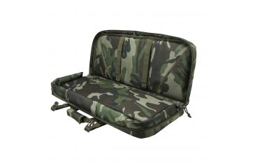 Image of Vism Deluxe AR and AK Pistol, Subgun Gun Case w/3 Accessory Pockets, 28x13in, Woodland Camo CVCPD2962WC-28