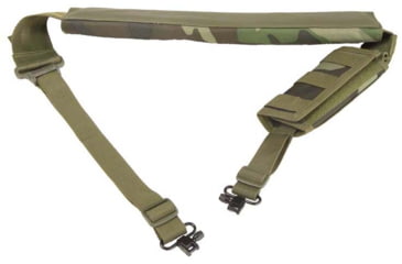 Image of VISM ShotGun BAndolier Sling w/Sling Swivel Hardware, Woodland Camo, AASHWC
