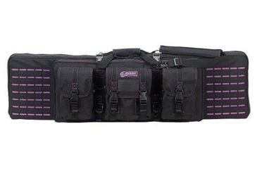 Image of Voodoo Tactical 42in Padded Weapons Case w/Die Cut MOLLE, Gray/Purple, 42in, 15-7619160000