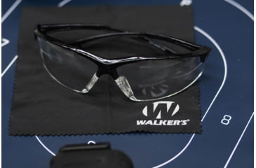 Image of Walkers IKON Tanker Glasses, Black Frame, Clear Lenses, GWP-IKNOF1-CLR