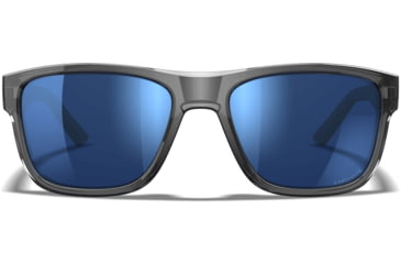 Image of Wiley X Active 6 Ovation Matte Sunglasses, Capture Polar Blue Mirror, Crystal Dark Grey Lens, AC6OFN19